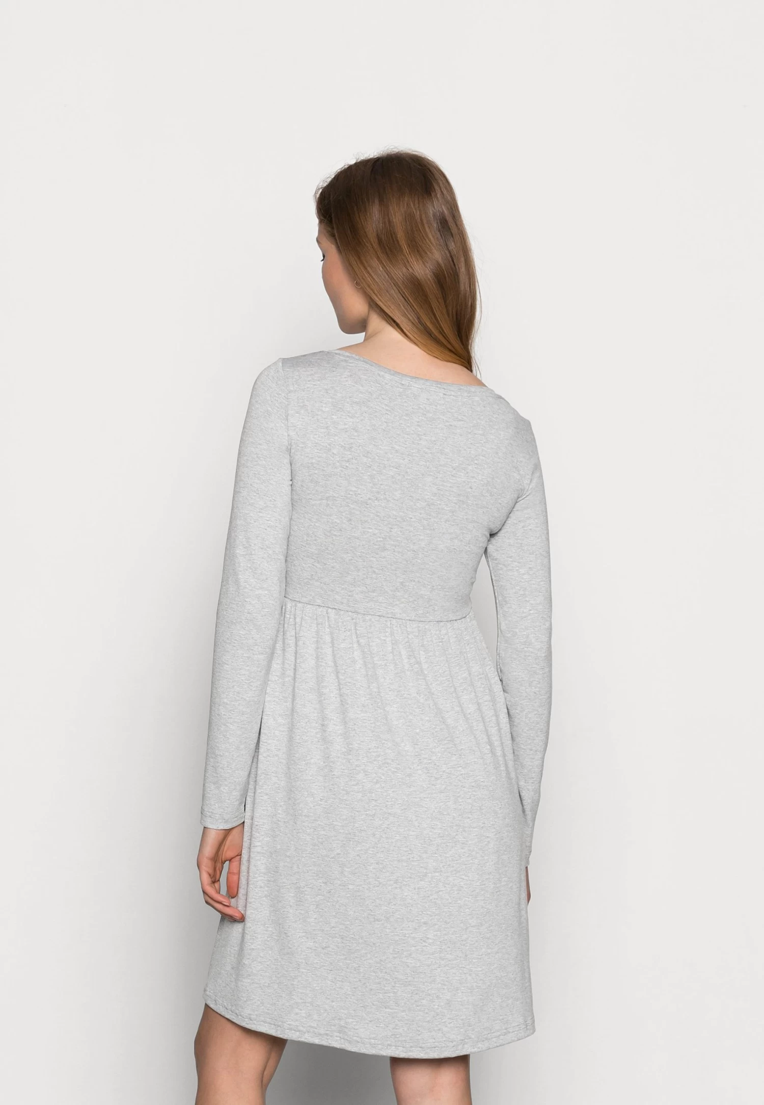 Nursing - Jersey Dress - Jerseyjurk - Grey - Afbeelding 3