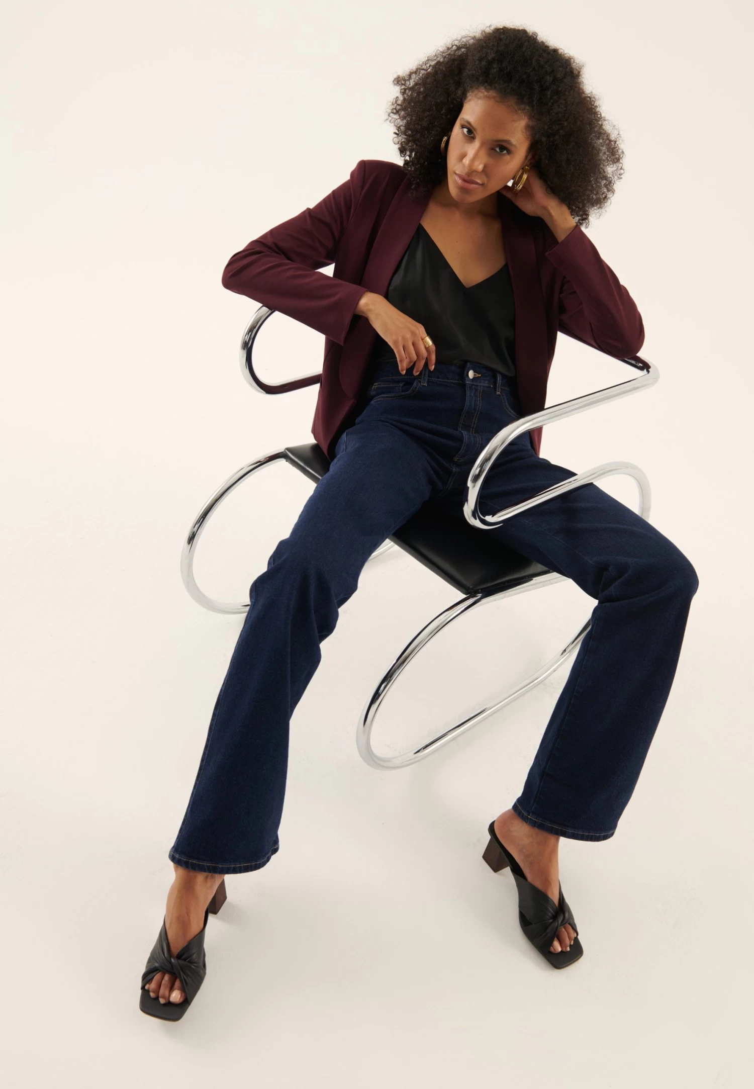 Anna Field Blazer - Bordeaux - Afbeelding 5