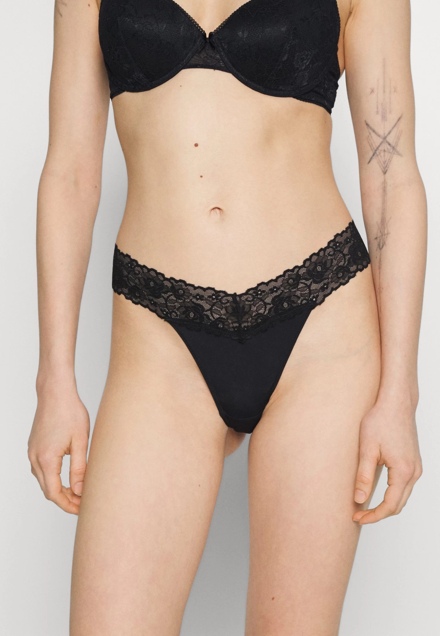 Anna Field 5 Pack - String - Pink/Black - Afbeelding 4