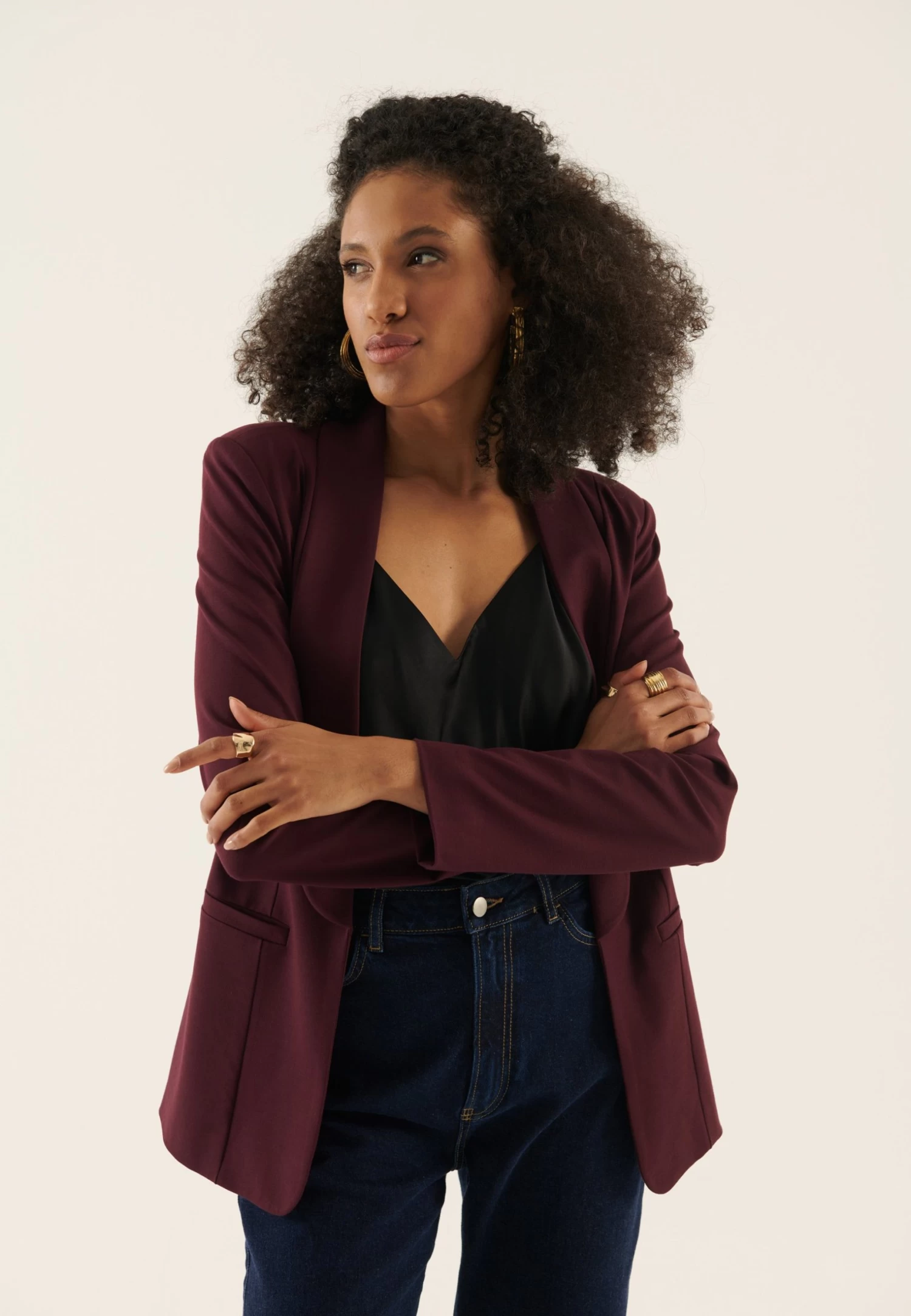 Anna Field Blazer - Bordeaux - Afbeelding 4