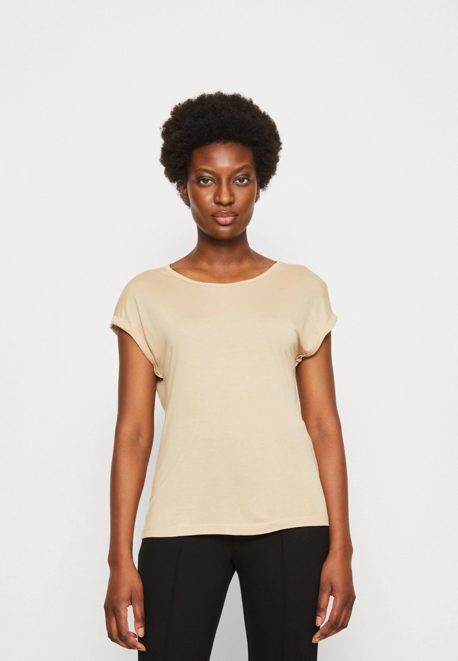Anna Field 3 Pack - T-Shirt Basic - Beige/Off-White/Red - Afbeelding 2