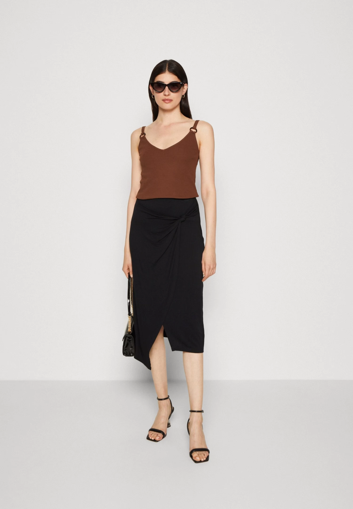 Anna Field Top - Dark Brown - Afbeelding 2