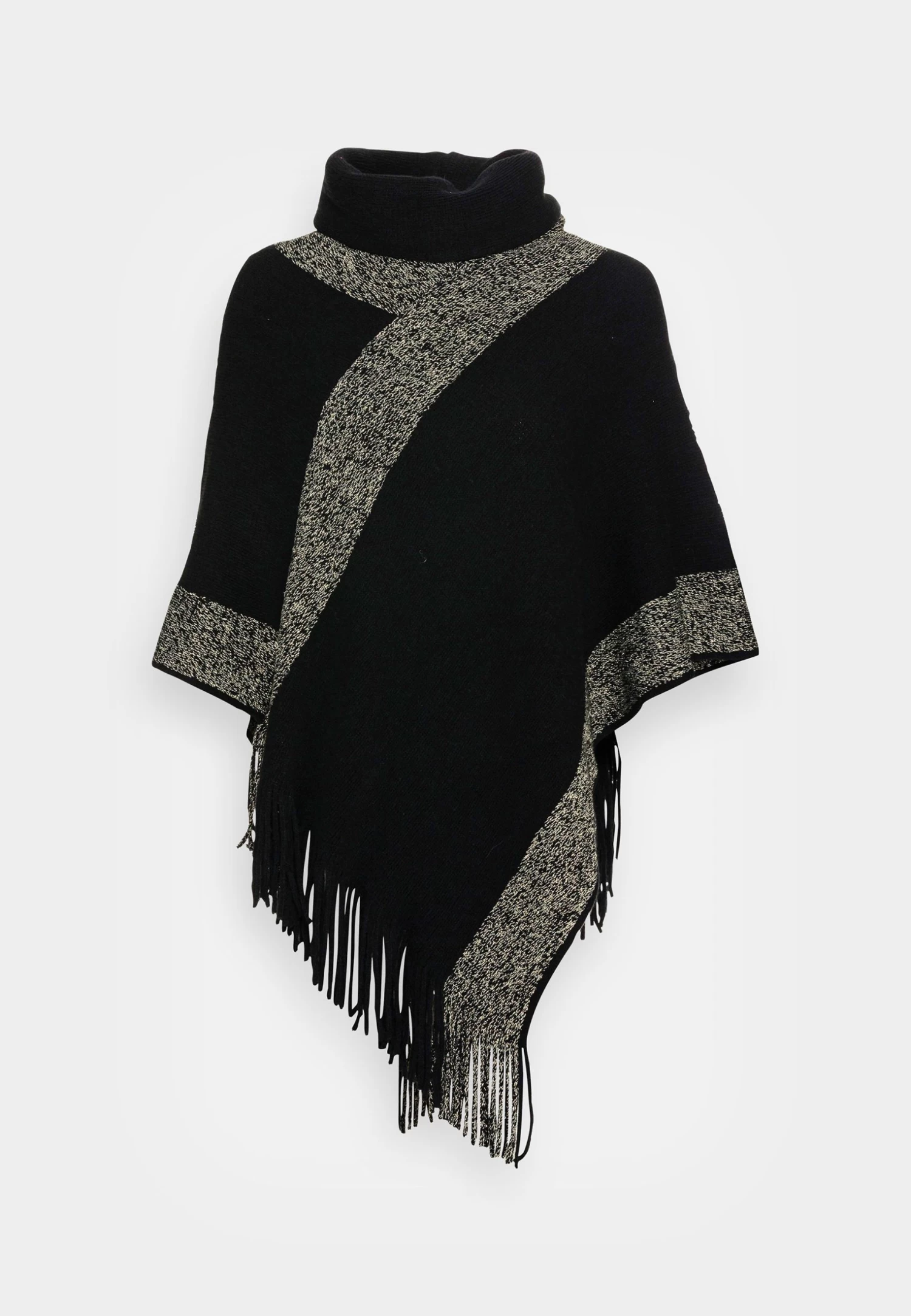 Anna Field Poncho - Black / Gold - Afbeelding 4