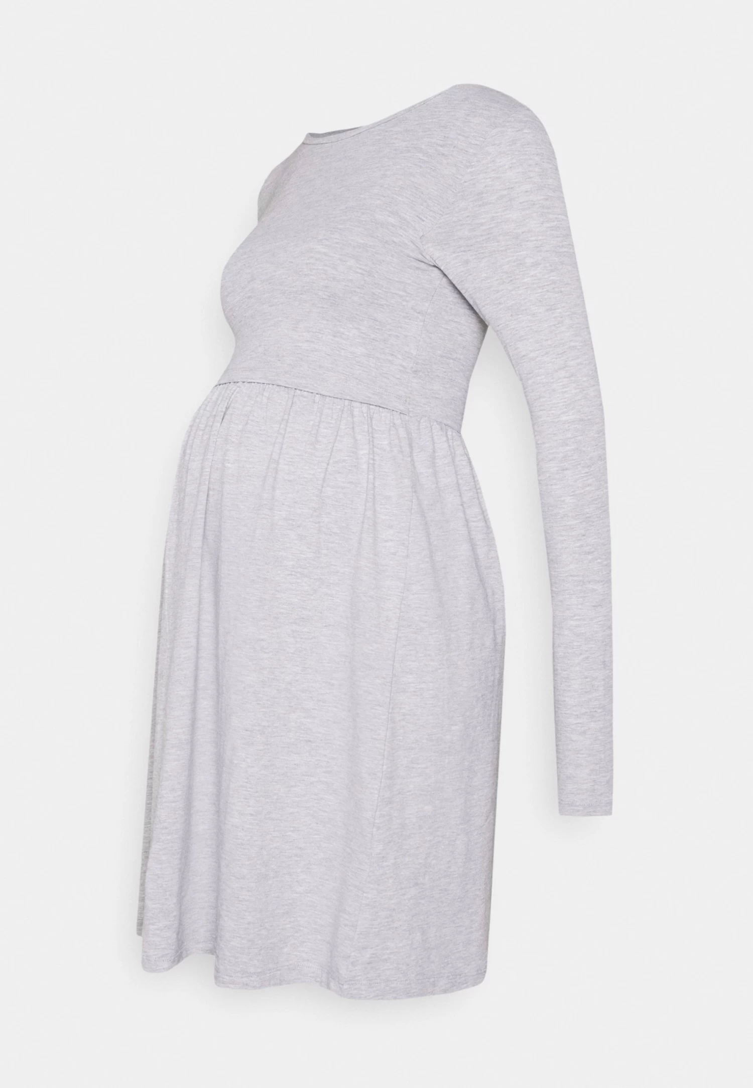 Nursing - Jersey Dress - Jerseyjurk - Grey - Afbeelding 5