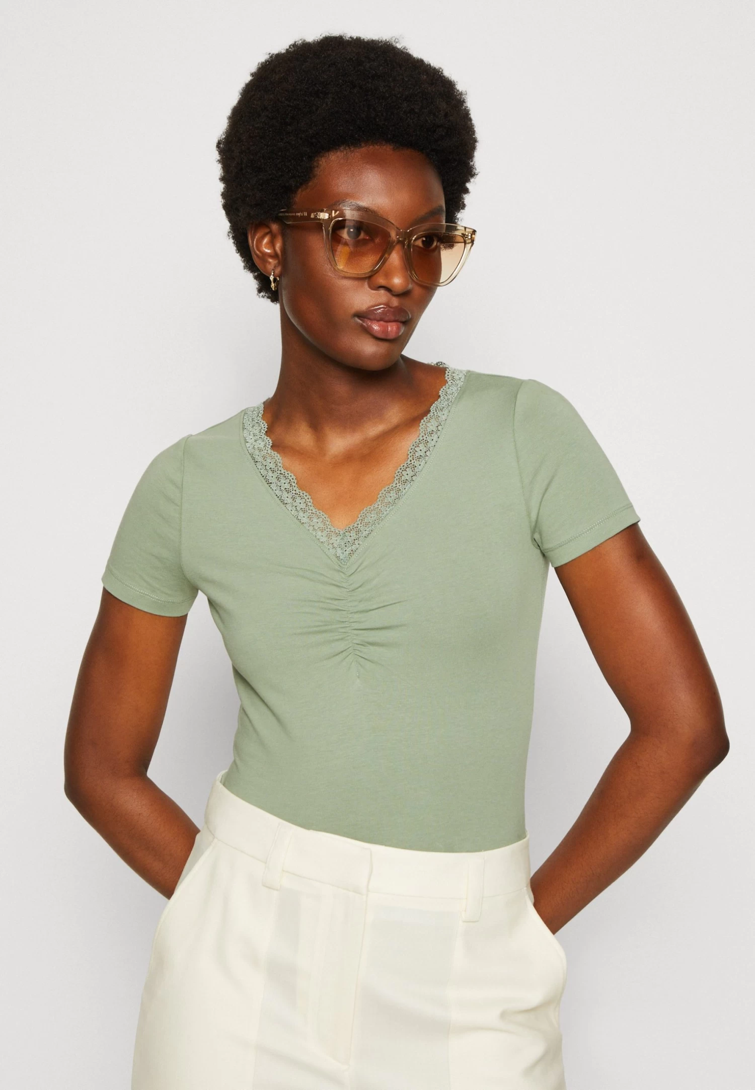 Anna Field T-Shirt Print - Light Green - Afbeelding 4
