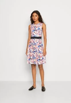 Anna Field Jurk - Beige/Blue/Pink