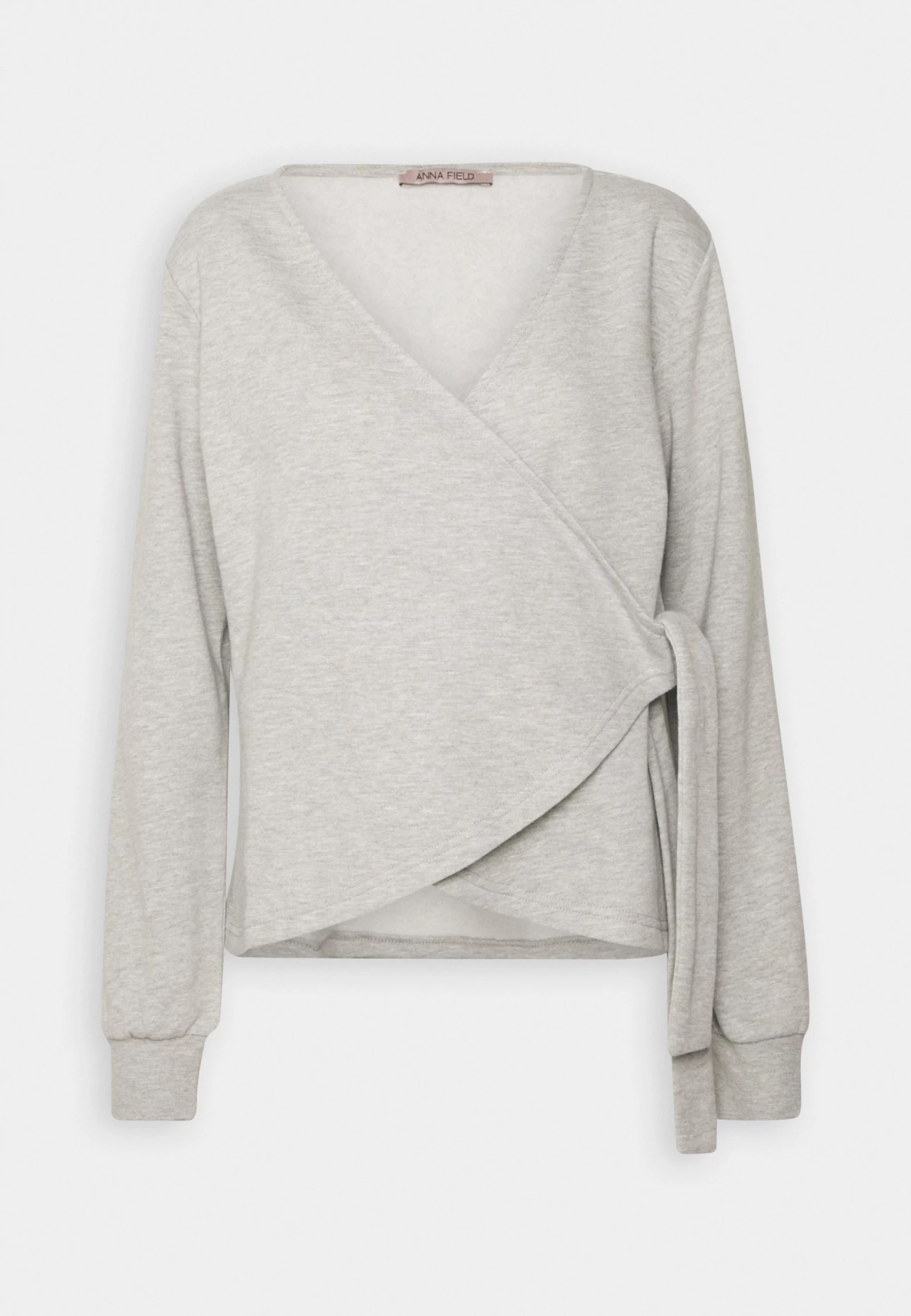 Anna Field Sweater Met Rits - Mottled Light Grey