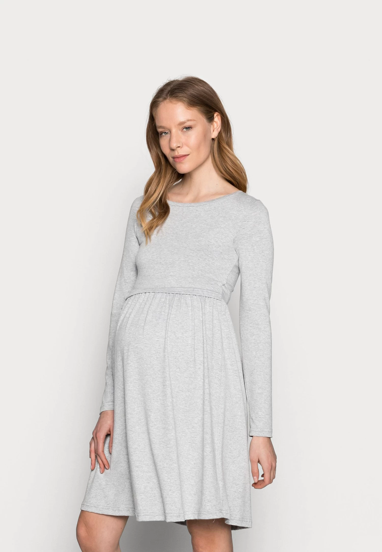 Nursing - Jersey Dress - Jerseyjurk - Grey