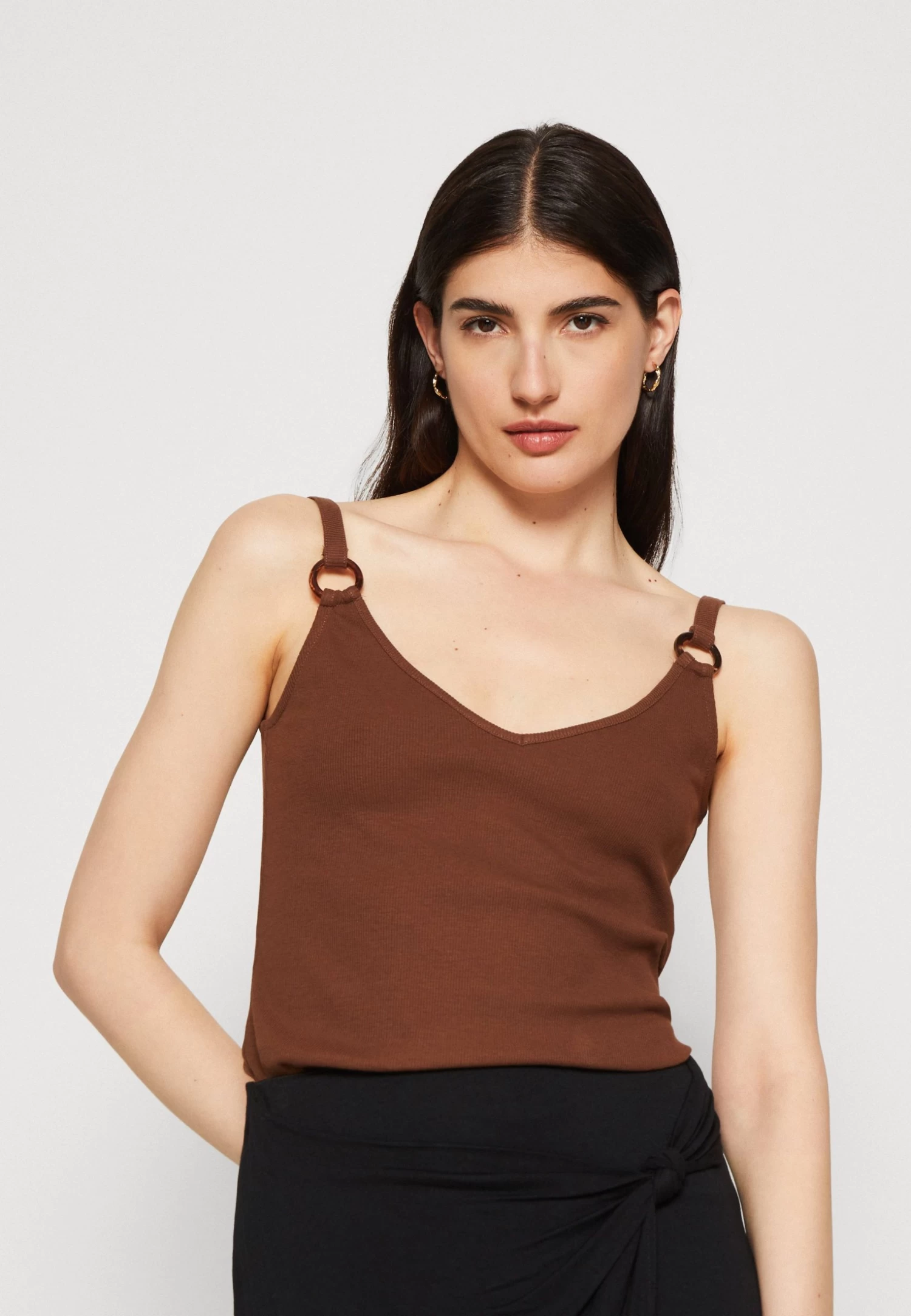 Anna Field Top - Dark Brown - Afbeelding 4