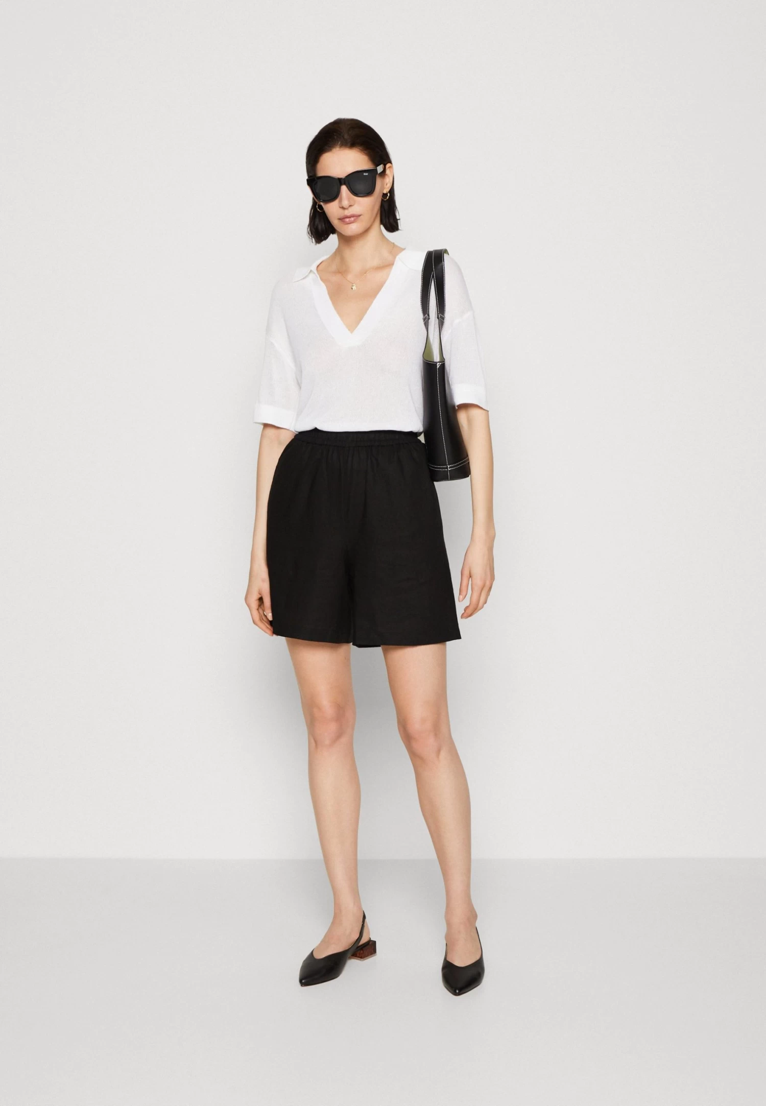 Anna Field Linen Mix - Shorts - Black - Afbeelding 2