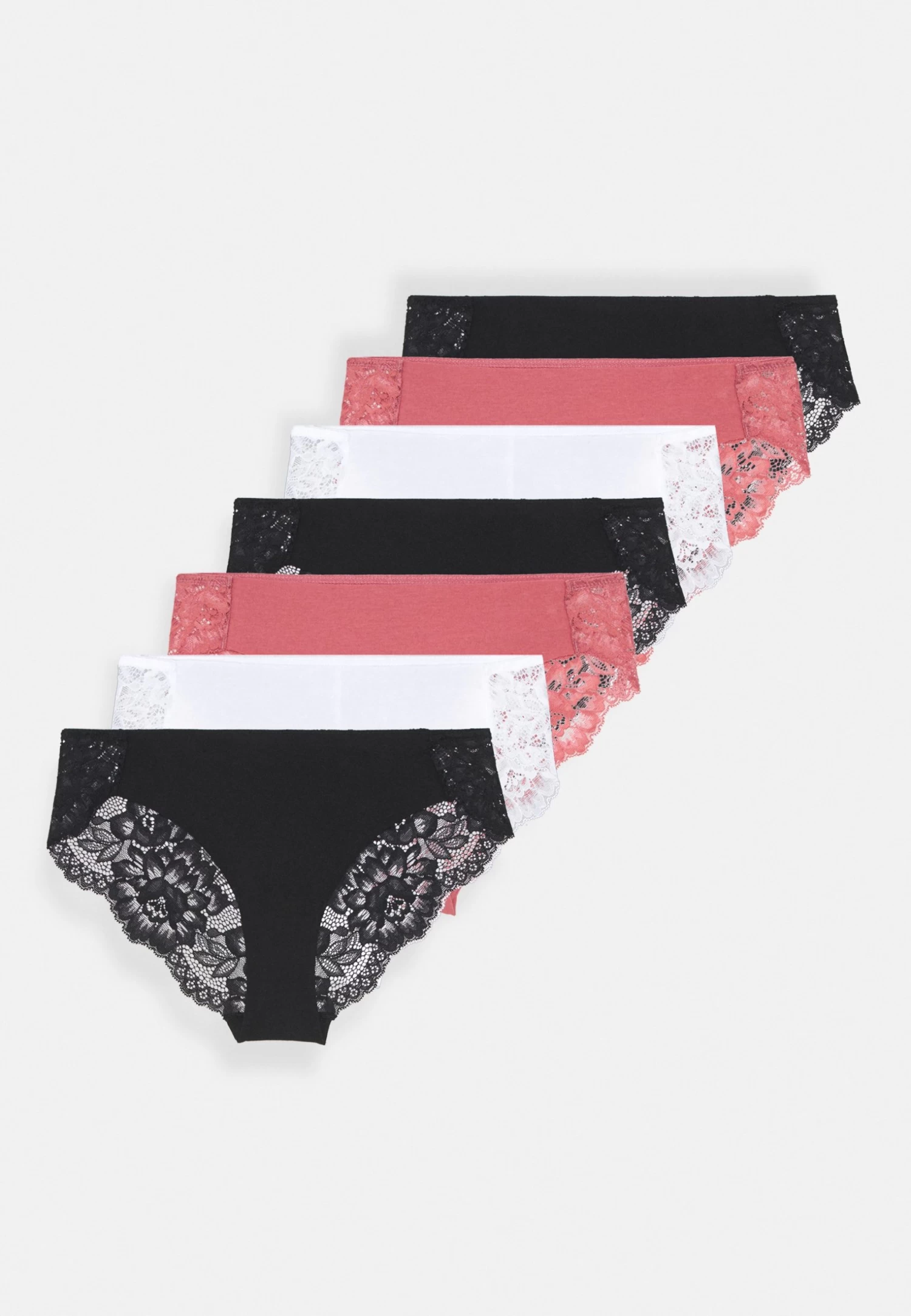 Anna Field 7 Pack - Slip - Pink/White/Black - Afbeelding 7