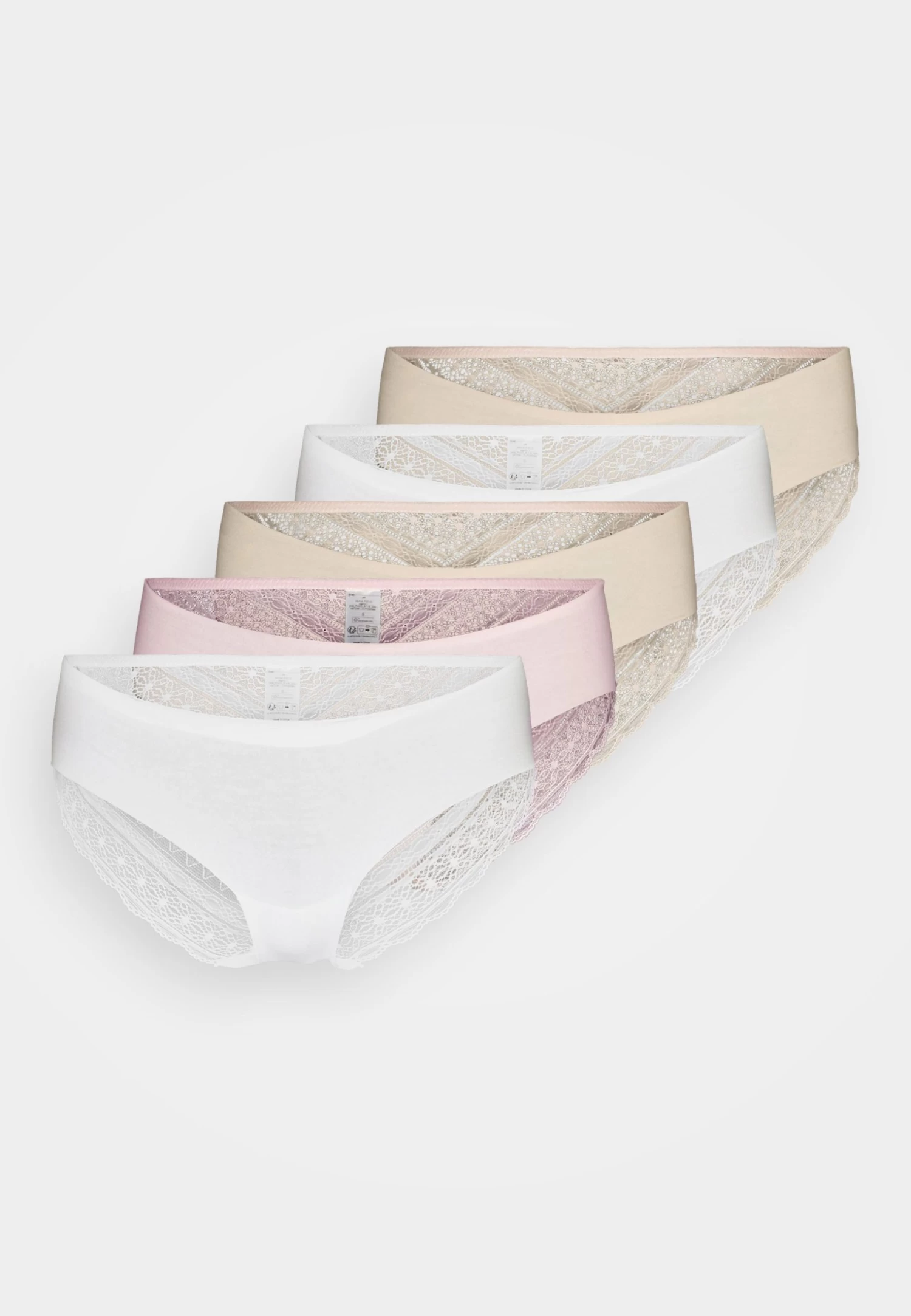 Anna Field 5 Pack- Slip - Pink/White/Nude - Afbeelding 6