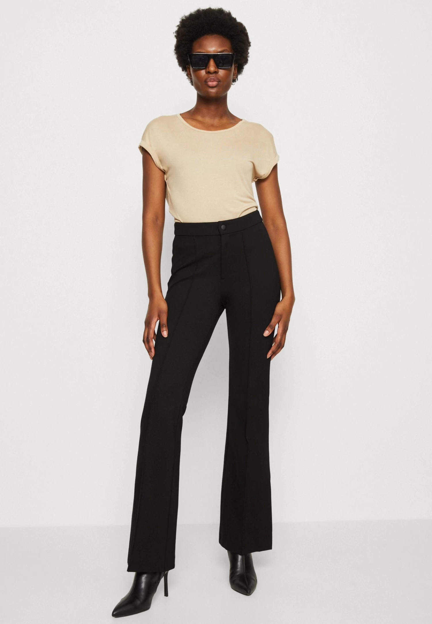 Anna Field 3 Pack - T-Shirt Basic - Beige/Off-White/Red - Afbeelding 6