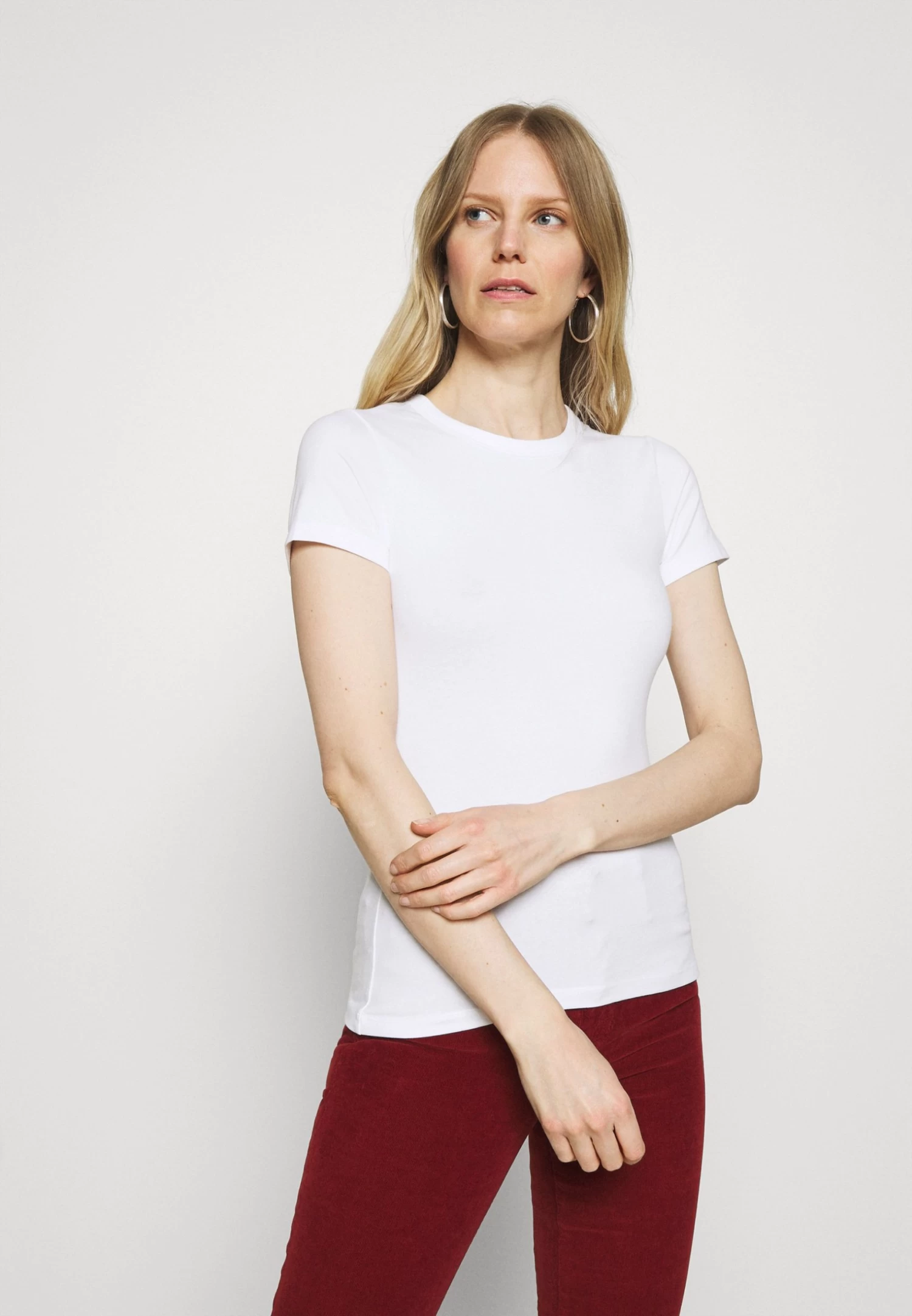 Anna Field 2 Pack - T-Shirt Basic - White - Afbeelding 2