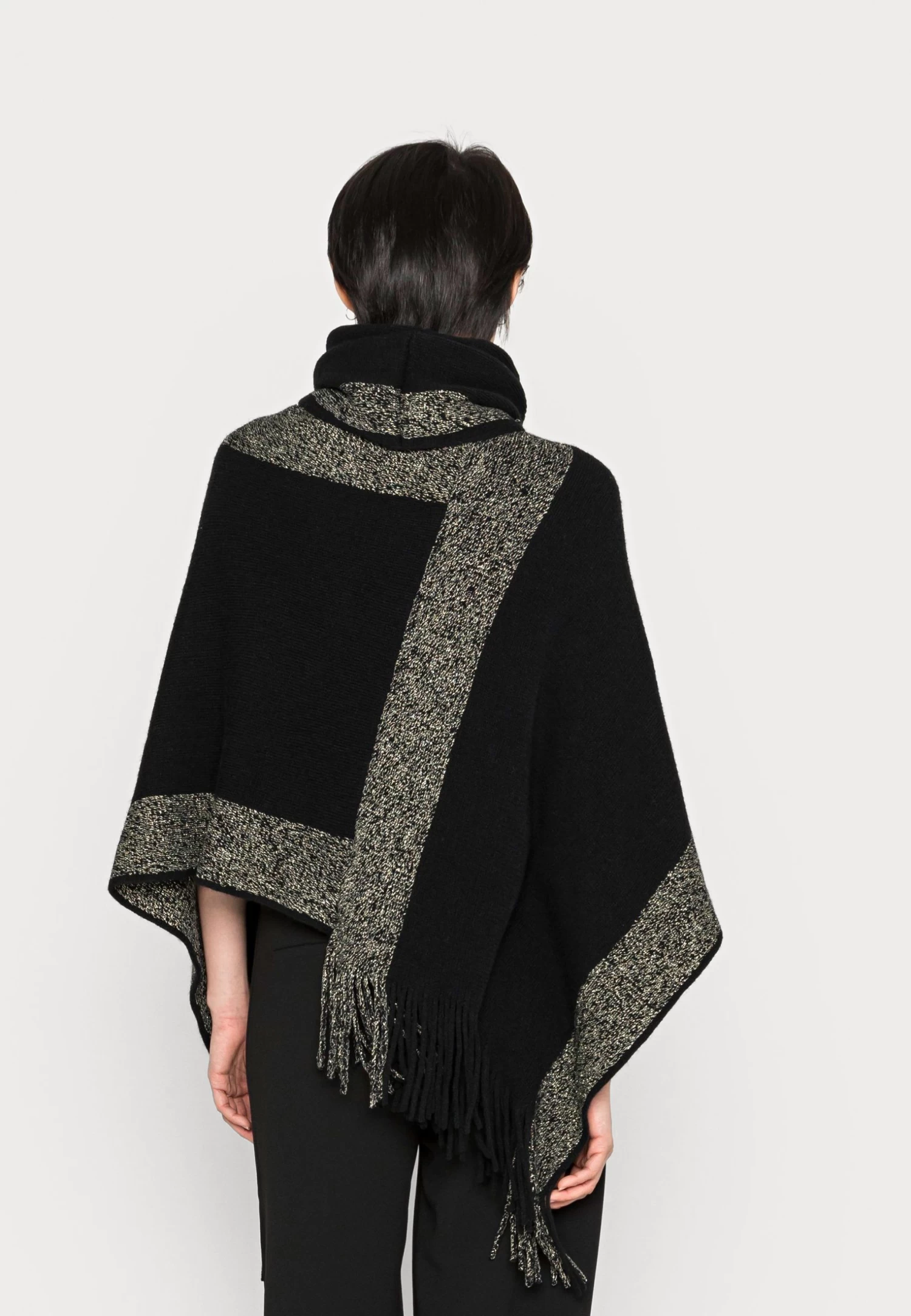 Anna Field Poncho - Black / Gold - Afbeelding 3