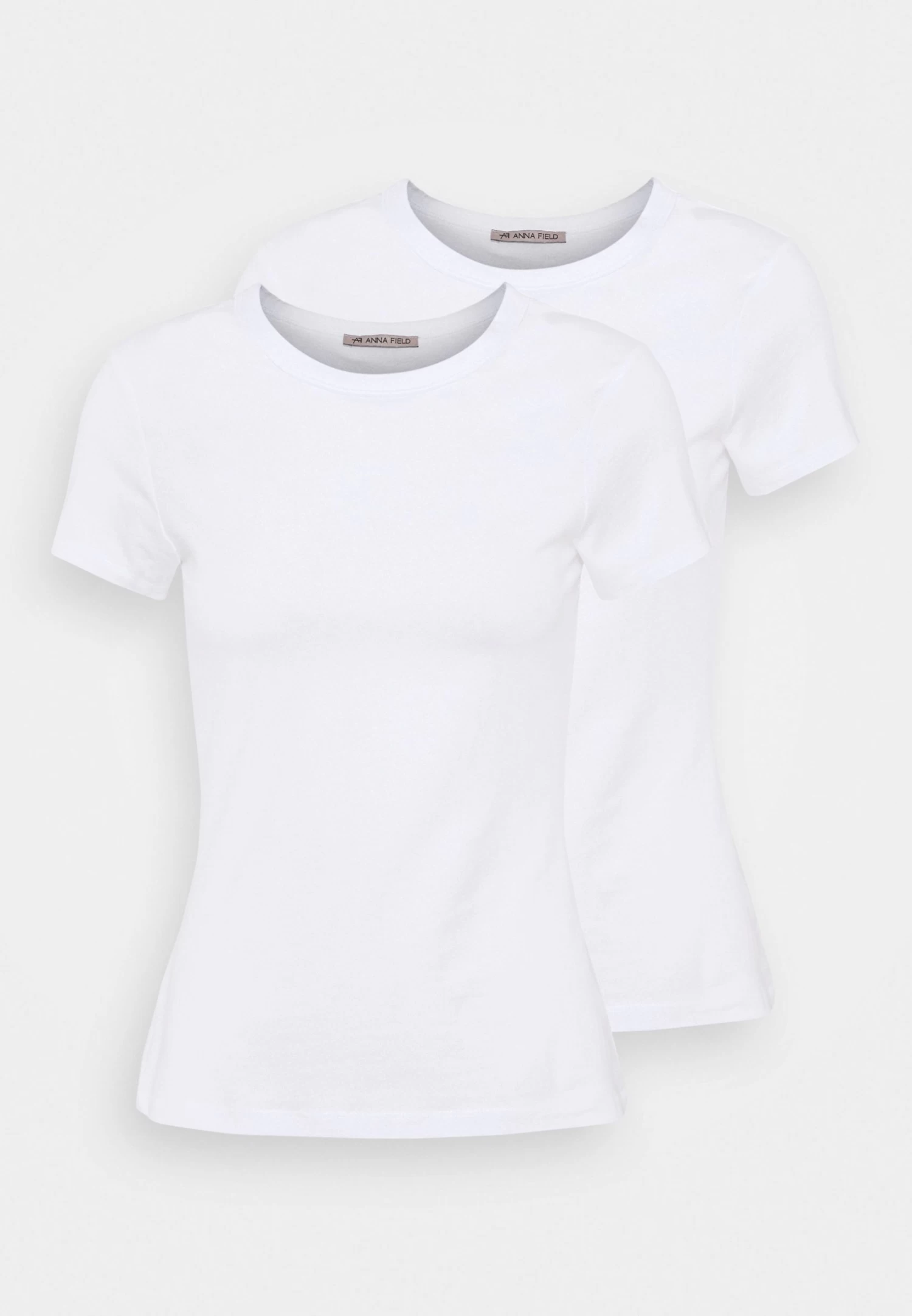 Anna Field 2 Pack - T-Shirt Basic - White - Afbeelding 6