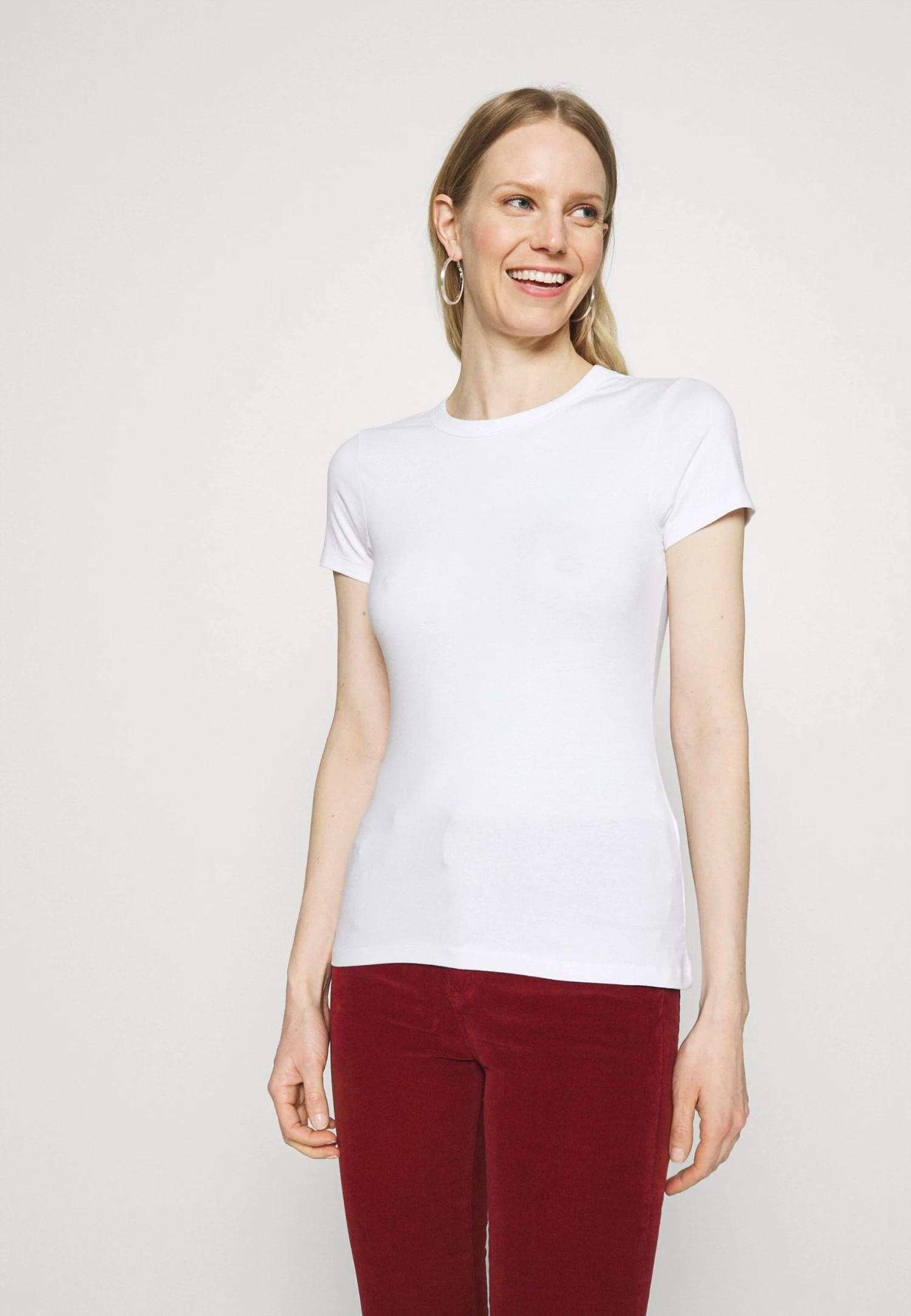 Anna Field 2 Pack - T-Shirt Basic - White - Afbeelding 4