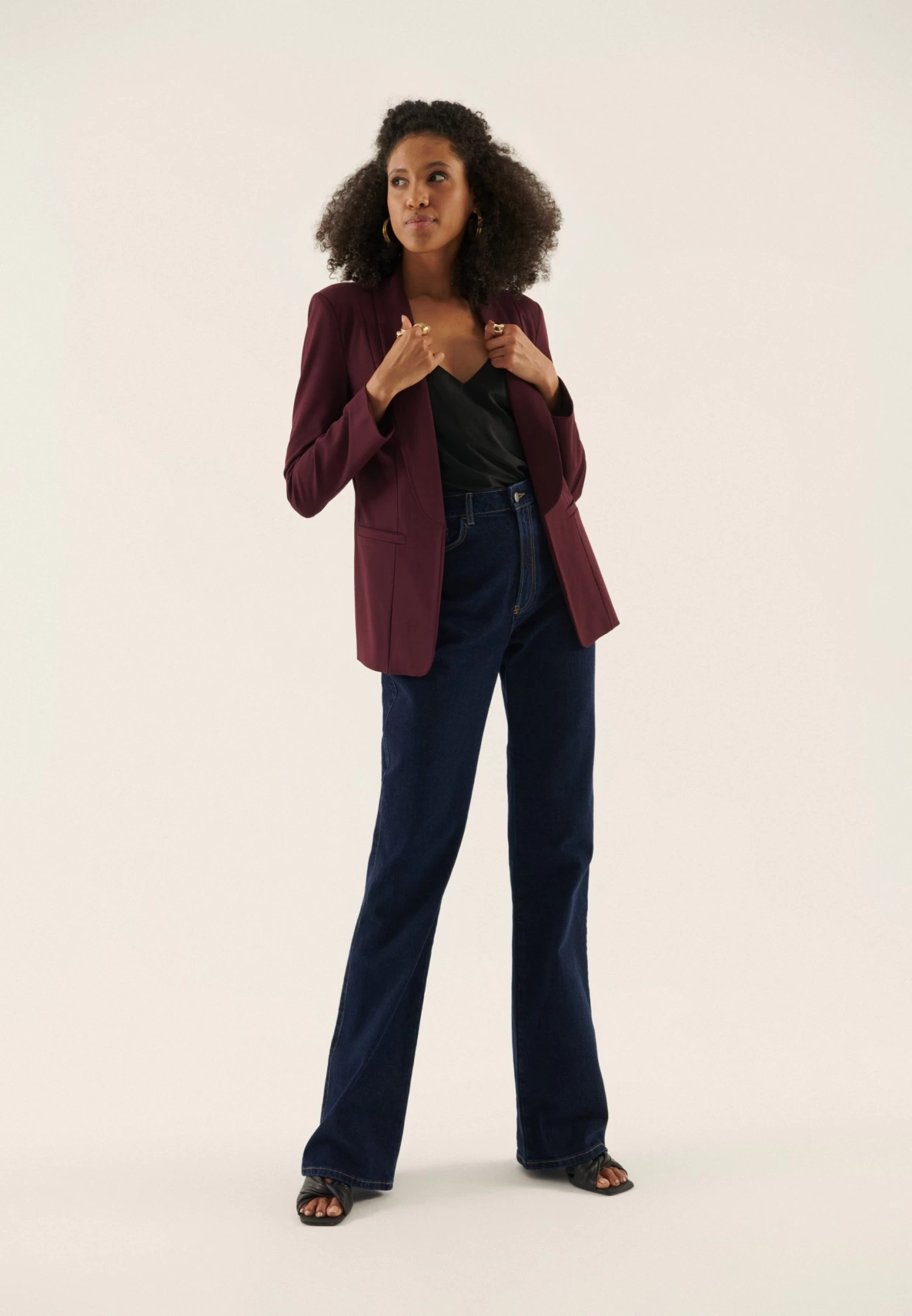 Anna Field Blazer - Bordeaux - Afbeelding 2